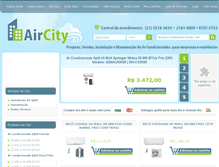 Tablet Screenshot of aircity.com.br